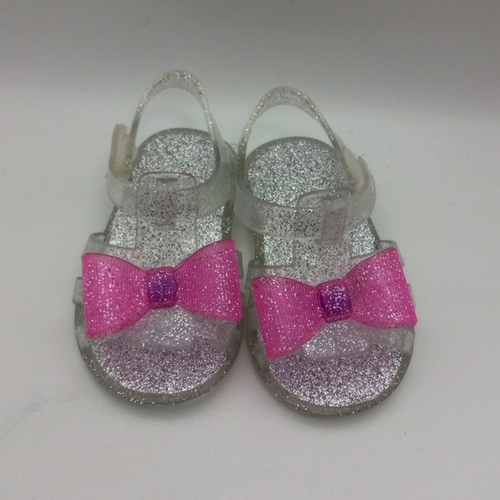 GLITTER PURPLE BOW SANDALS